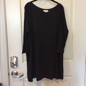 Black Scoop Neck Tunic Piko